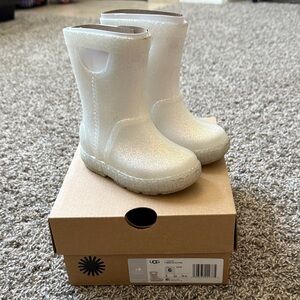 UGG Kids Shimmer Boots - White